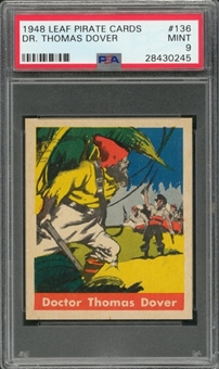 1948 Leaf "Pirate Cards" #136 Dr. Thomas Dover – PSA MINT 9